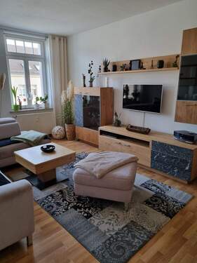 Wohnzimmer - Etagenwohnung mit 86,00 m&sup2; in Leipzig zur Miete