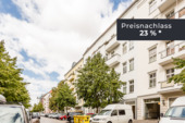Außenansicht - Preisnachlass sichern: Vermietete 5-Zimmer-Altbauwohnung mit Balkon & Wannenbad nahe Revaler Straße