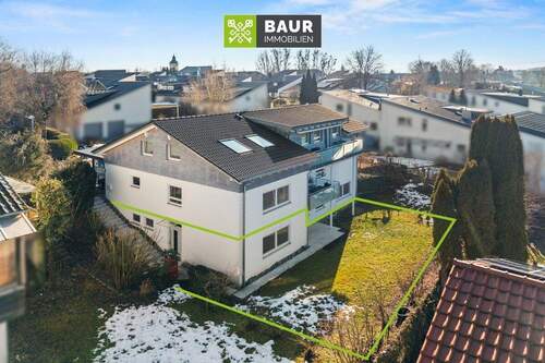 Luftaufnahme - 3 Zimmer Etagenwohnung in Grünkraut