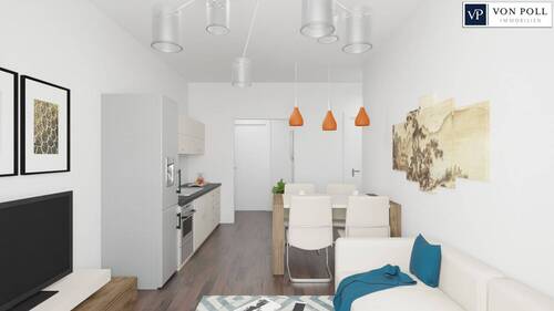 Ansicht Kochen / Essen Wohnen - Etagenwohnung mit 54,90 m&sup2; in Nördlingen zum Kaufen