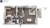 Grundriss Wohnung B5 mit knapp 89 m² - 