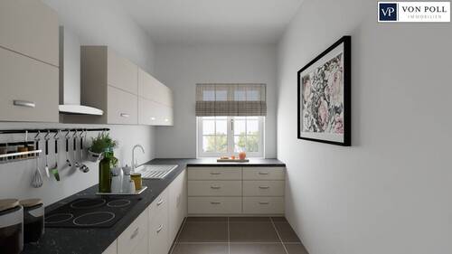 Ansicht Küche - Etagenwohnung mit 88,10 m&sup2; in Nördlingen zum Kaufen