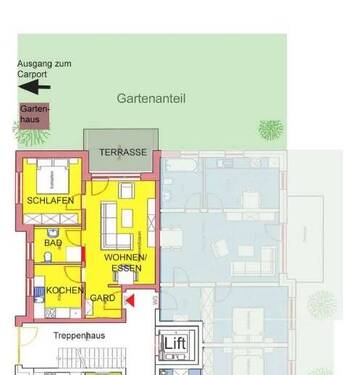 Platz für 1-2 Personen... - 2 Zimmer Terrassenwohnung zur Miete in Forchheim