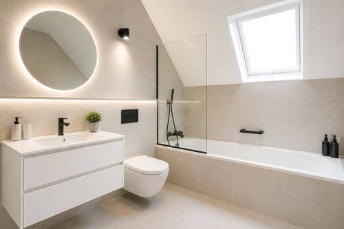 Badezimmer KI-generiert - 