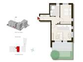 Grundriss mit Garten - 