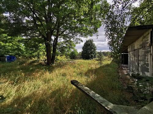 Hinterer Grundstücksteil mit Blick auf die Felder - Grundstück in Finowfurt