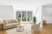 Wohnbereich Visualisierung - 3 Zimmer Etagenwohnung zum Kaufen in Adelsried