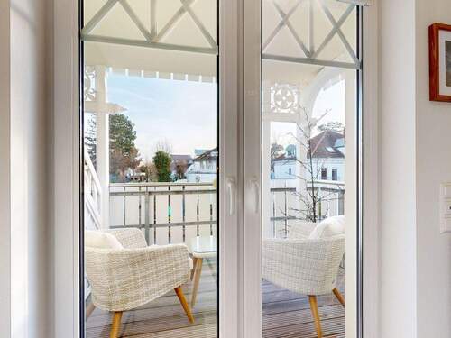 Blick auf den Balkon in Süd-Ausrichtung - 