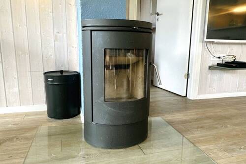 Wohnzimmer mit Kaminofen - 