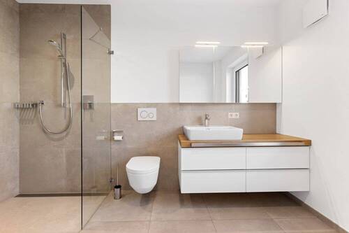 Badezimmer - Etagenwohnung mit 78,00 m² in Amtzell zum Kaufen