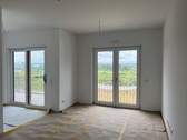 Wohnzimmer mit Küche - 2 Zimmer Etagenwohnung zur Miete in Dresden