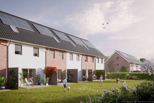Rückansicht - 4 Zimmer Reihenmittelhaus zum Kaufen in Garbsen