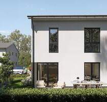 1.550 € Monatsrate! Mit Grundstück, Fußbodenheizung, Luft-Wärmepumpe: Neubau-Stadthaus in Bernau - Bernau bei Berlin