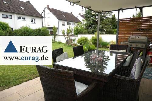 Terrasse - FÜ-Stein: Vielfältig nutzbar - 5 Zi-EG Whg mit Garten + Souterrain mit 2-Zi Büro od Einliegerwhg