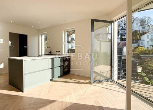 offene Küche - 5 Zimmer Etagenwohnung zur Miete in Hamburg