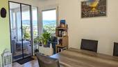 Das Esszimmer mit Zugang zum Balkon - Etagenwohnung mit 81,20 m² in Schwäbisch Gmünd zum Kaufen