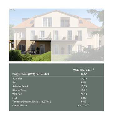 Wohnfläche Wohnung 1 - 