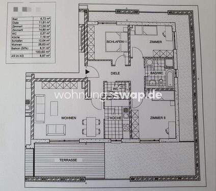 Bild 1 - 4 Zimmer Etagenwohnung zur Miete in Berlin
