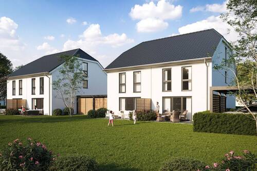 2DH Südseite.jpg - 5 Zimmer Doppelhaushälfte zum Kaufen in Schwarzenbruck