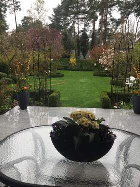 Blick von der Terrasse - 5 Zimmer Einfamilienhaus in Beelitz / Fichtenwalde