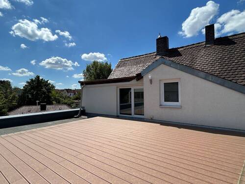 35 m² große Dachterrasse - 