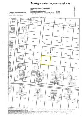 Auszug Liegenschaftskarte - 