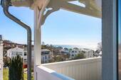 Blick zum Meer vom Balkon - 