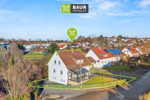 Luftaufnahme - 4 Zimmer Einfamilienhaus zum Kaufen in Ochsenhausen