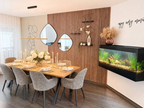 Essbereich mit Aquarium - Einfamilienhaus mit 203,00 m&sup2; in Gifhorn zum Kaufen