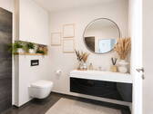 Gäste WC mit Dusche - 