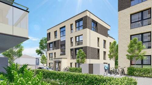 Leichlingen - Uferstr - Haus 5 Eingangsseite - Schön geschnittene 3-Zimmer Erdgeschosswohnung in ruhiger Wohnlage von Leichlingen.