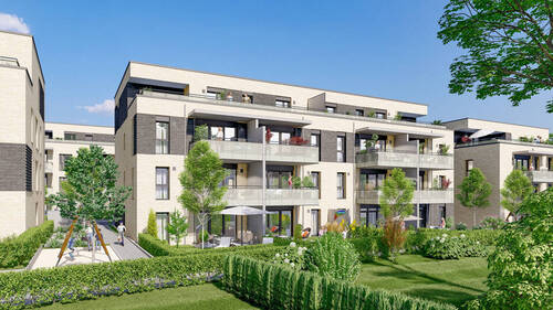 Leichlingen - Uferstr - Haus 4 Gartenseite - Gemütliche 2-Zimmerwohnung in ruhiger Wohnlage von Leichlingen.