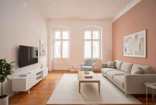 Unverbindliche Visualisierung - Sanierungsbedürftige 2-Zimmer Altbauwohnung in Neukölln