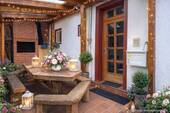 Eingang Terrasse Kamin - ** Gemütliches Fachwerkhaus mit Kamin, Sauna, Terrasse und Burgblick in bevorzugter ruhiger Lage **