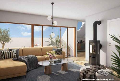 Wohnraum WE 11 (visualisiert) - 