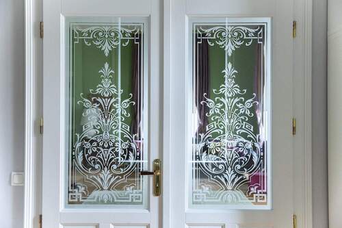 Detailansicht Intarsien Wohnungstür - 