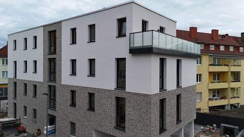 Luftaufnahme - Ihr neues IMMOBILIEN QUARTIER: Barrierefreie & energieeffiziente KfW-40-Wohnung mit Förderung!