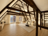 Wohnzimmer - 2 Zimmer Etagenwohnung zur Miete in Lüneburg