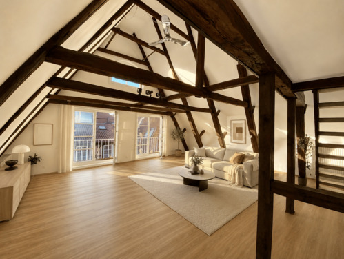 Wohnzimmer - 2 Zimmer Etagenwohnung zur Miete in Lüneburg