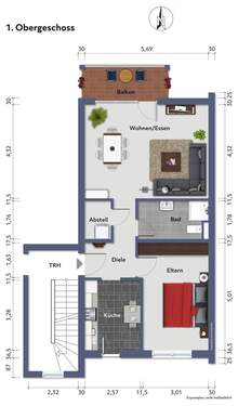 Etagenwohnung 1. Obergeschoss - 