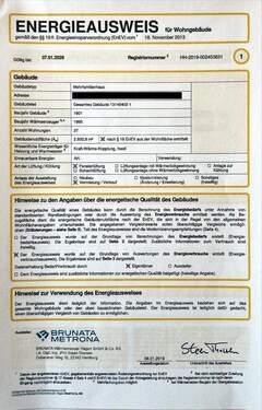Energieausweis Seite 1 - 