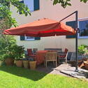 Terrasse/XL-Schirm/Holzmöbel - 