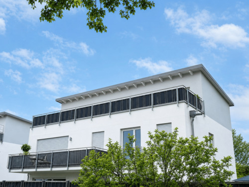 Blick zur Dachterrasse - 2 Zimmer Etagenwohnung zum Kaufen in Hallbergmoos