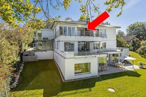 Gartenansicht - 3 Zimmer Etagenwohnung zum Kaufen in Glücksburg