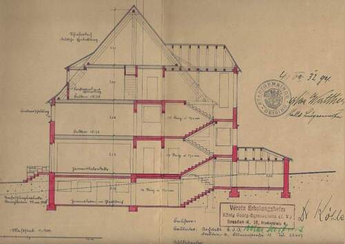 alter Plan, Schnitt - 