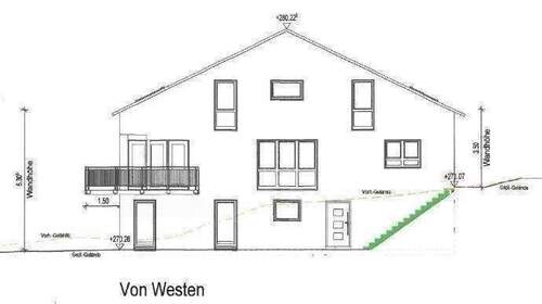 EG unten m. Terrasse; EG oben m. Balkon u.Terrasse - 