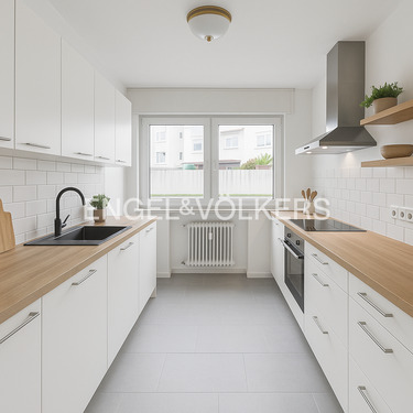 Virtuelles Homestaging - so könnte die Küche aussehen - 