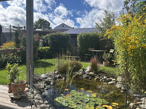 Sitzplatz im Garten - Reihenmittelhaus mit 134,00 m&sup2; in Bad Wurzach zum Kaufen