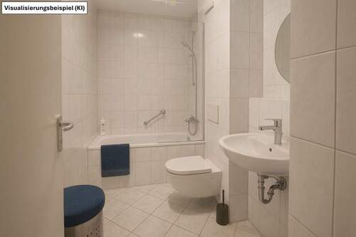 Bad - Etagenwohnung mit 58,40 m&sup2; in Ludwigshafen zum Kaufen