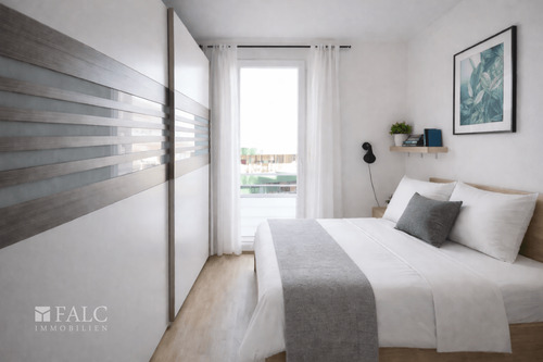 Schlafzimmer - Etagenwohnung mit 51,40 m&sup2; in München zum Kaufen